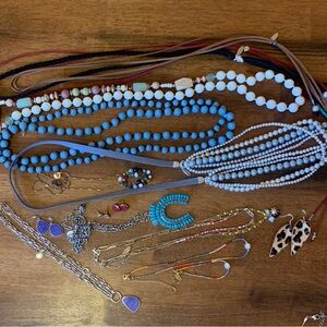 Plunder Lot of 16 pieces Elegant Multi-Color jewelry. Boho